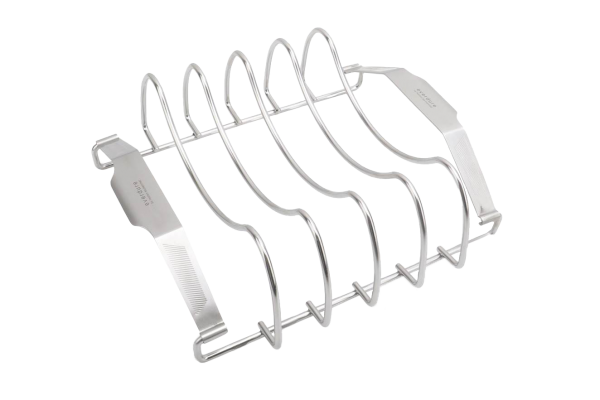 Quantum steel meat rack front angled